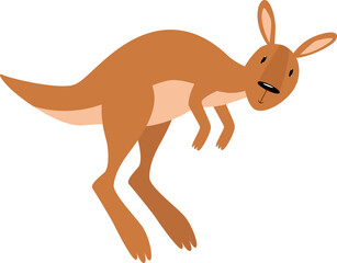 Cartoon kangaroo. Australia. Wild animal. kangaroo jumping - 527253756