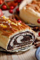 A traditional poppy seed cake.