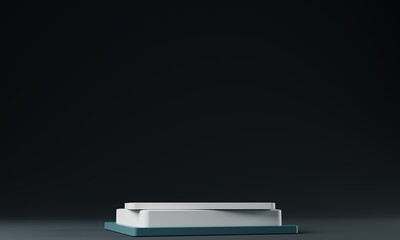 3d rendering product background with minimalist 3d podium