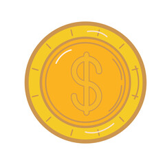 Vector coin.Dollar