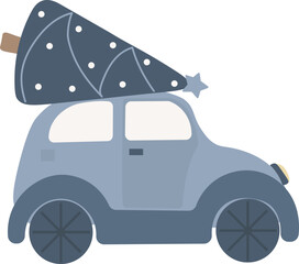 Merry Christmas Composition isolated Vector illustration on white background