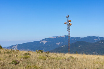 Mountain road landscape Toscano Emiliano Park in Parma province, Italy
