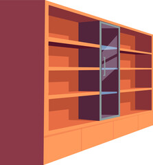 Wardrobe, shelves