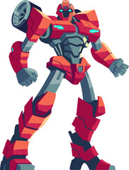 Red robot transformer