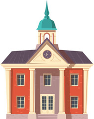 Retro colonial style building