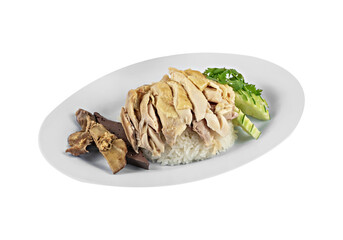 steamed chicken rice