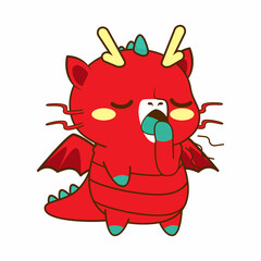 cute dragon drawing cartoon, dragon sticker