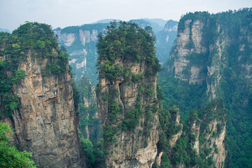 Heavenly Pillar in Zhangjiajie National Forest Park also Hallelujah Mountains in Avatar movie