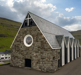 Klaksvík, the second largest town of the Faroes behind Tórshavn, located on Borðoy Island,...