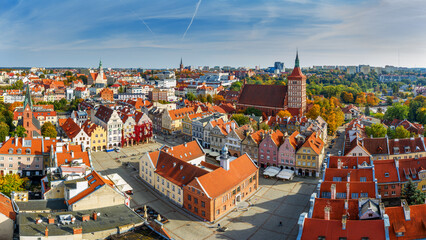 Fototapeta Stare Miasto w Olsztynie na Warmii obraz