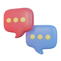 Bubble Chat 3d Icon Illustration
