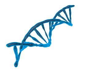 DNA structure isolated background 3d illustration