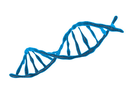 DNA structure isolated background 3d illustration