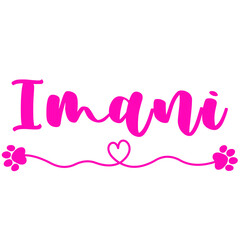 Imani Name for Baby Girl Dog