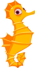 Cartoon seahorse © klyaksun