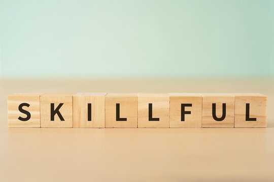 SKILLFULLと書かれたブロック
