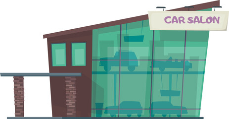 Obraz premium Car dealership building