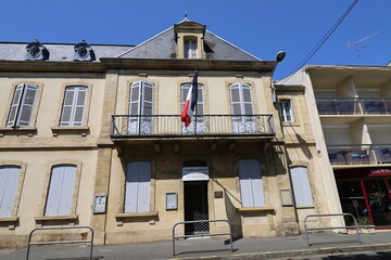 La sous préfecture, vue de l'extérieur, ville Bergerac, département de la Dordogne, France