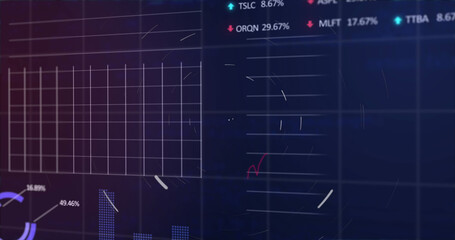 Image of financial data processing over grid