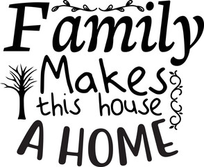 family svg design cut files