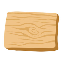 signboard of natural thick wood illustration
