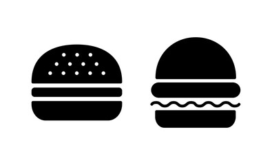 Burger icon vector. burger sign and symbol. hamburger