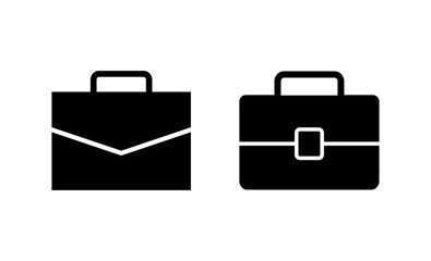 Briefcase icon vector. suitcase sign and symbol. luggage symbol.