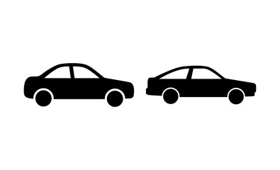 Car icon vector. car sign and symbol. small sedan