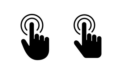 Hand cursor icon vector. cursor sign and symbol. hand cursor icon clik