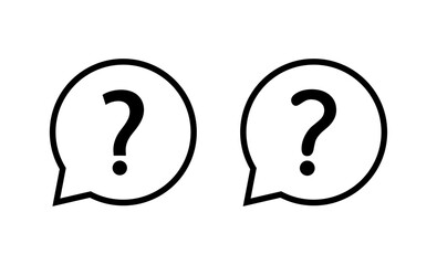 Question icon vector. question mark sign and symbol