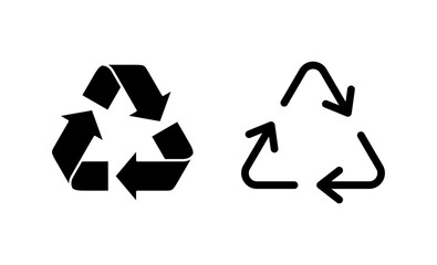 Obraz premium Recycle icon vector. Recycling sign and symbol.