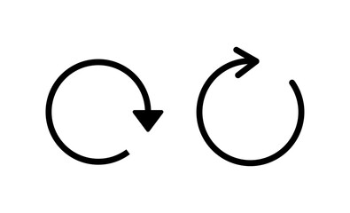Refresh icon vector. Reload sign and symbol. Update icon.