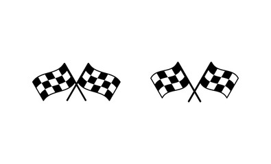 Racing flag icon vector. race flag sign and symbol.Checkered racing flag icon