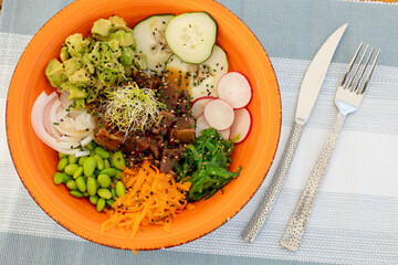 plate of vegetable salad