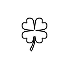 Obraz premium Clover icon vector for web and mobile app. clover sign and symbol. four leaf clover icon.