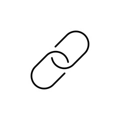 Link icon for web and mobile app. Hyperlink chain sign and symbol