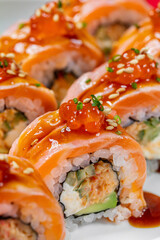 California roll with salmon