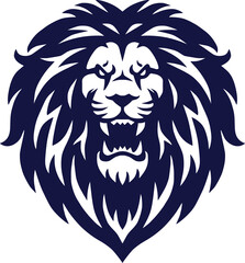 Fototapeta premium Angry Lion Head Logo Design Icon Sports Mascot 