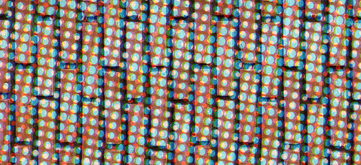 Fototapeta premium halftone brown wall bricks texture background