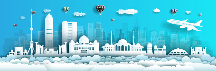 Travel Uzbekistan to middle east landmarks of asia with modern architecture. © Painterstock