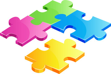 Incompleted puzzle pieces