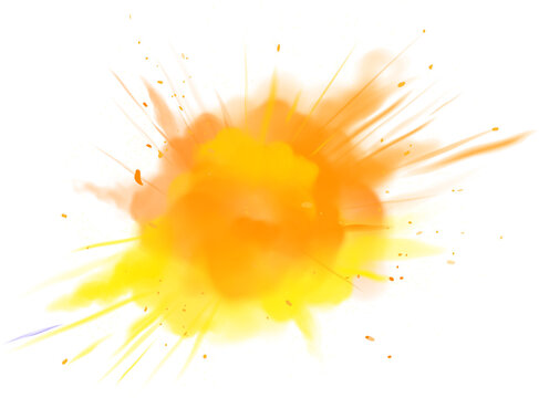 Bright powder explosion