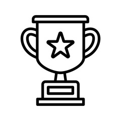 achievement icon black outline vector