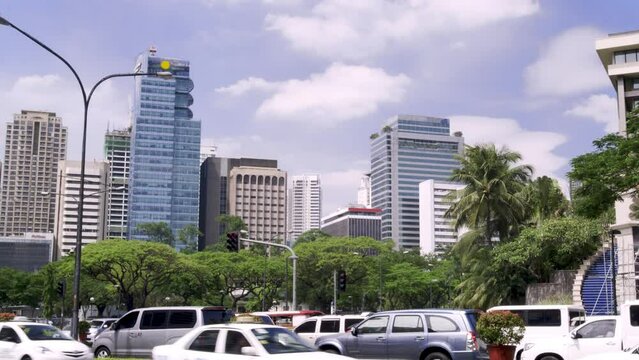 High Rising Buildings Along Paseo de Roxas Street, Makati
