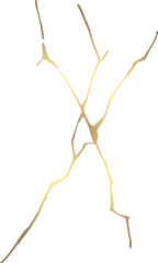 Kintsugi art style template. A4 design poster Abstract golden crack texture pattern on grey backdrop. Japanese vintage traditional craft Gold craquelure circle background. Vector illustration graphics