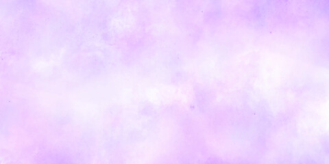 Abstract background with Clouds and blue sky background. Bright sky with white clouds. and purple watercolor design . paper texture design Panoramic grunge texture pattern. Geometric design