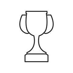 Winner Cup line icon, editable stroke, vector outline high quality for UI.