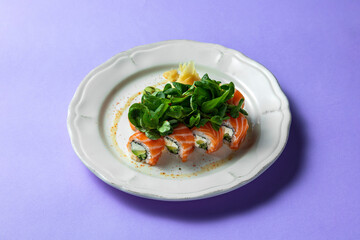 Philadelphia with salmon