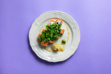 Philadelphia with salmon