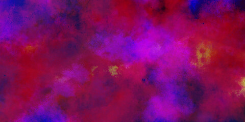 Abstract background with  watercolor on black paper background. Vivid ink textured blue, pink and purple color this design .Paper textured aquarelle canvas for creative design with scratches.  © Sajjad